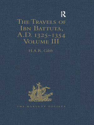 cover image of The Travels of Ibn Battuta, A.D. 1325-1354